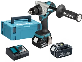 Makita DDF492RTJ akkus fúrócsavarozó tokmányos 18 V | 141 Nm | Szénkefementes | Akku és töltővel | MakPac-ban