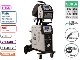 Mastroweld MIG-500 fogyóelektródás védőgázas inverteres hegesztő 40 - 500 A | 400 V Mastroweld MIG-500 fogyóelektródás védőgázas inverteres hegesztő 40 - 500 A | 400 V