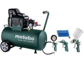 Metabo BASIC 250-50 W OF SET elektromos dugattyús kompresszor Metabo BASIC 250-50 W OF SET elektromos dugattyús kompresszor