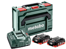 Metabo Basic-Set 2 x LiHD 4.0 Ah ASC Ultra + Metaloc akkumulátor és töltő szett Metabo Basic-Set 2 x LiHD 4.0 Ah ASC Ultra + Metaloc akkumulátor és töltő szett