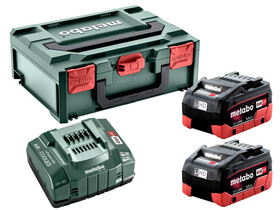 Metabo Basic-Set 2 x LiHD 5.5 Ah + Metabox akkumulátor és töltő szett Metabo Basic-Set 2 x LiHD 5.5 Ah + Metabox akkumulátor és töltő szett
