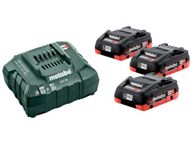 Metabo Basic-Set 3 x LiHD 4.0 Ah akkumulátor és töltő szett Metabo Basic-Set 3 x LiHD 4.0 Ah akkumulátor és töltő szett