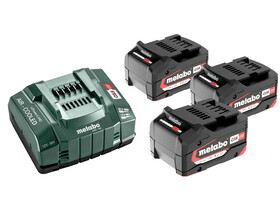 Metabo Basic-Set 3x5.2 Ah akkumulátor és töltő szett Metabo Basic-Set 3x5.2 Ah akkumulátor és töltő szett