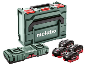 Metabo Basic-Set 4x LiHD 5.5Ah ASC 145 DUO + Metaloc akkumulátor és töltő szett