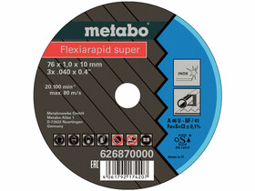 Metabo Flexiarapid Super 76x1,0x10,0 mm Inox, TF 41