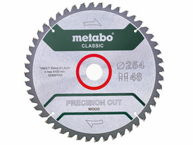 Metabo fűrészlap ˝precision cut wood - classic˝, 254x30, Z48 WZ 5°neg.