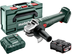 Metabo W 18 L 9-125 Quick 2 x 5,2Ah akkus sarokcsiszoló metaBOX-ban Metabo W 18 L 9-125 Quick 2 x 5,2Ah akkus sarokcsiszoló metaBOX-ban