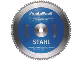 Metallkraft 355 x 2,4 x 25,4 mm körfűrészlap Metallkraft