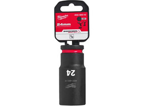 Milwaukee 1/2 inch 24 mm gépi hosszú dugókulcs Milwaukee 1/2 inch 24 mm gépi hosszú dugókulcs