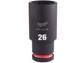 Milwaukee 1/2 inch 26 mm gépi hosszú dugókulcs Milwaukee 1/2 inch 26 mm gépi hosszú dugókulcs