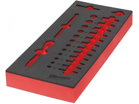 Milwaukee 1/4 inch Racsnis dugókulcs 28 rsz. Készlethez szivacs betét Milwaukee 1/4 inch Racsnis dugókulcs 28 rsz. Készlethez szivacs betét