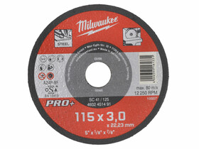 Milwaukee 115X3 Egyenes SC41 PRO+ vágókorong Milwaukee 115X3 Egyenes SC41 PRO+ vágókorong