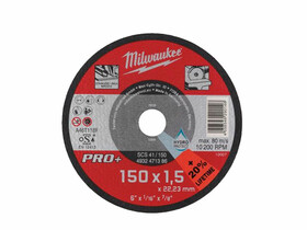 Milwaukee 150x1.5 SC41 PRO+ vágókorong fémhez Milwaukee 150x1.5 SC41 PRO+ vágókorong fémhez