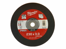 Milwaukee 230X3 mm-es SC41 PRO+ egyenes vágókorong fémhez Milwaukee 230X3 mm-es SC41 PRO+ egyenes vágókorong fémhez