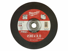 Milwaukee 230x3 mm-es SC42 PRO+ hajlított vágókorong fémhez Milwaukee 230x3 mm-es SC42 PRO+ hajlított vágókorong fémhez