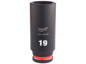 Milwaukee 3/8 inch 19 mm gépi hosszú dugókulcs Milwaukee 3/8 inch 19 mm gépi hosszú dugókulcs