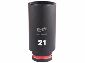 Milwaukee 3/8 inch 21 mm gépi hosszú dugókulcs Milwaukee 3/8 inch 21 mm gépi hosszú dugókulcs