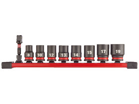 Milwaukee 3/8 inch gépi dugókulcs készlet 9 db Milwaukee 3/8 inch gépi dugókulcs készlet 9 db