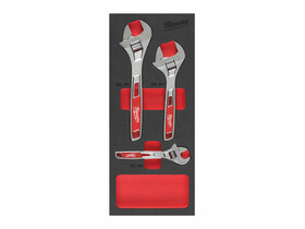 Milwaukee 3 részes - Habbetétben állítható villáskulcs