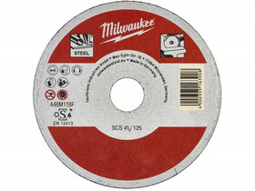 Milwaukee ECO SCS41 115x1.0mm vágókorong Milwaukee ECO SCS41 115x1.0mm vágókorong