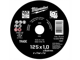 Milwaukee ECO SCS41 125x1.0mm vágókorong