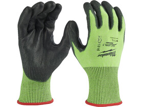 Milwaukee Hi-Vis 5/E vágási szintű L/9-es vágásbiztos kesztyű Milwaukee Hi-Vis 5/E vágási szintű L/9-es vágásbiztos kesztyű