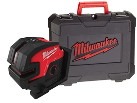 Milwaukee M12 CLL4P-0C Zöld pont- és vonallézer Hatósugár jelfogóval: 0 - 100 m | Akku és töltő nélkül | Kofferben Milwaukee M12 CLL4P-0C Zöld pont- és vonallézer Hatósugár jelfogóval: 0 - 100 m | Akku és töltő nélkül | Kofferben
