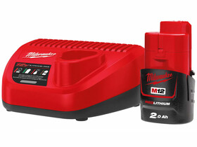 Milwaukee M12NRG-201 akkumulátor és töltő szett Milwaukee M12NRG-201 akkumulátor és töltő szett