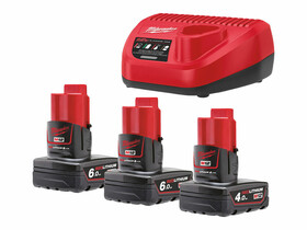 Milwaukee M12NRGO1-643 akkumulátor és töltő szett Milwaukee M12NRGO1-643 akkumulátor és töltő szett