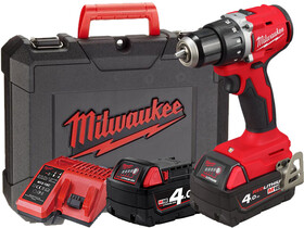 Milwaukee M18 BLDDRC-402C akkus fúrócsavarozó tokmányos 2 x M18 B4 + M12-18 C Milwaukee M18 BLDDRC-402C akkus fúrócsavarozó tokmányos 2 x M18 B4 + M12-18 C
