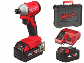 Milwaukee M18 BLIDRC-402C akkus ütvecsavarozó bitbefogással 18 V | 190 Nm | 1/4 inch Hex | Szénkefementes | 2 x 5 Ah akku + töltő | Heavy Duty kofferben Milwaukee M18 BLIDRC-402C akkus ütvecsavarozó bitbefogással 18 V | 190 Nm | 1/4 inch Hex | Szénkefementes | 2 x 5 Ah akku + töltő | Heavy Duty kofferben