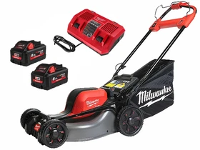 Milwaukee M18 F2LM46-802 akkus önjáró fűnyíró 18 V | 460 mm | 0 - 6,5 km/h | 1600 m² | Szénkefementes | 2 x 8 Ah akku + töltő Milwaukee M18 F2LM46-802 akkus önjáró fűnyíró 18 V | 460 mm | 0 - 6,5 km/h | 1600 m² | Szénkefementes | 2 x 8 Ah akku + töltő