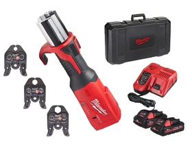 Milwaukee M18 ONEBLHPT-302C V-SET akkus csőprés Standard | 18 V | 0 - 108 mm | 32 kN | Szénkefementes | 2 x 3 Ah akku + töltő | Kofferben Milwaukee M18 ONEBLHPT-302C V-SET akkus csőprés Standard | 18 V | 0 - 108 mm | 32 kN | Szénkefementes | 2 x 3 Ah akku + töltő | Kofferben