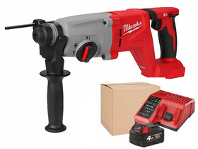 Milwaukee M18BLHACD26-0X akkus fúró-vésőkalapács + 4Ah akksi + töltő Milwaukee M18BLHACD26-0X akkus fúró-vésőkalapács + 4Ah akksi + töltő