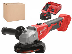 Milwaukee M18BLSAG125X-0 akkus sarokcsiszoló + 2x 4Ah akksi + töltő Milwaukee M18BLSAG125X-0 akkus sarokcsiszoló + 2x 4Ah akksi + töltő
