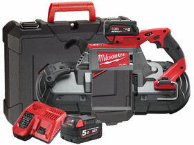 Milwaukee M18CBS125-502C akkus kézi szalagfűrész Milwaukee M18CBS125-502C akkus kézi szalagfűrész