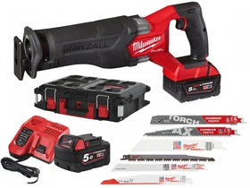 Milwaukee M18FSZ100P-502P akkus orrfűrész 18 V | 300 mm | Szénkefementes | 2 x 5 Ah akku + töltő | Heavy Duty kofferben Milwaukee M18FSZ100P-502P akkus orrfűrész 18 V | 300 mm | Szénkefementes | 2 x 5 Ah akku + töltő | Heavy Duty kofferben