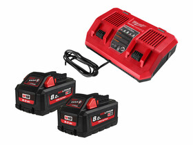 Milwaukee M18HNRGO4-802 akkumulátor és töltő szett Milwaukee M18HNRGO4-802 akkumulátor és töltő szett