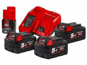 Milwaukee M18NRG-503 akkumulátor és töltő szett Milwaukee M18NRG-503 akkumulátor és töltő szett