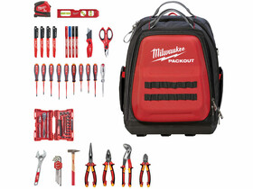 Milwaukee Packout Electrician Set szerszámos hátizsák 76 db Milwaukee Packout Electrician Set szerszámos hátizsák 76 db