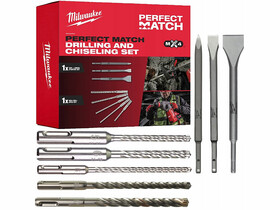 Milwaukee PERFECT MATCH SDS-Plus MX4 sDS-Plus fúró-véső készlet Milwaukee PERFECT MATCH SDS-Plus MX4 sDS-Plus fúró-véső készlet