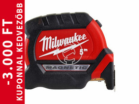 Milwaukee prémium 5 m/27 mm-es mágneses mérőszalag