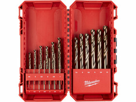 Milwaukee Red Cobalt hSS-G fémfúró készlet DIN 338 19 db Milwaukee Red Cobalt hSS-G fémfúró készlet DIN 338 19 db
