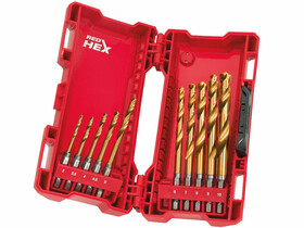Milwaukee Red Hex - Shockwave hSS-G-TIN fúrószár készlet HSS-G TiN 10 db Milwaukee Red Hex - Shockwave hSS-G-TIN fúrószár készlet HSS-G TiN 10 db