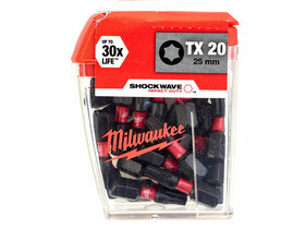 Milwaukee Shockwave CD TX20 25 mm-es torx behajtóbit 25 db Milwaukee Shockwave CD TX20 25 mm-es torx behajtóbit 25 db