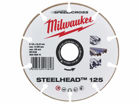 Milwaukee STEELHEAD 125mm gyémánt vágótárcsa Milwaukee STEELHEAD 125mm gyémánt vágótárcsa