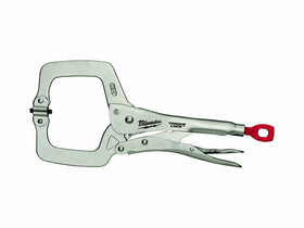 Milwaukee Torque Lock C-formájú 11 inch-es önzárófogó gömbölyű pofákkal Milwaukee Torque Lock C-formájú 11 inch-es önzárófogó gömbölyű pofákkal