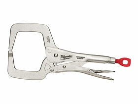 Milwaukee Torque Lock C-formájú 11 inch-es önzárófogó elfordítható pofákkal Milwaukee Torque Lock C-formájú 11 inch-es önzárófogó elfordítható pofákkal