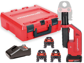 Rothenberger ROMAX COMPACT III akkus csőprés 1x2Ah set SV 15-22-28 AMP Rothenberger ROMAX COMPACT III akkus csőprés 1x2Ah set SV 15-22-28 AMP