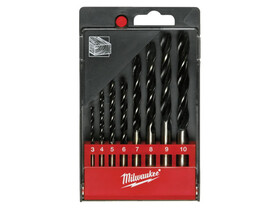 Milwaukee 8 részes (4/5/6/7/8/9/10 mm) fafúró készlet Milwaukee 8 részes (4/5/6/7/8/9/10 mm) fafúró készlet